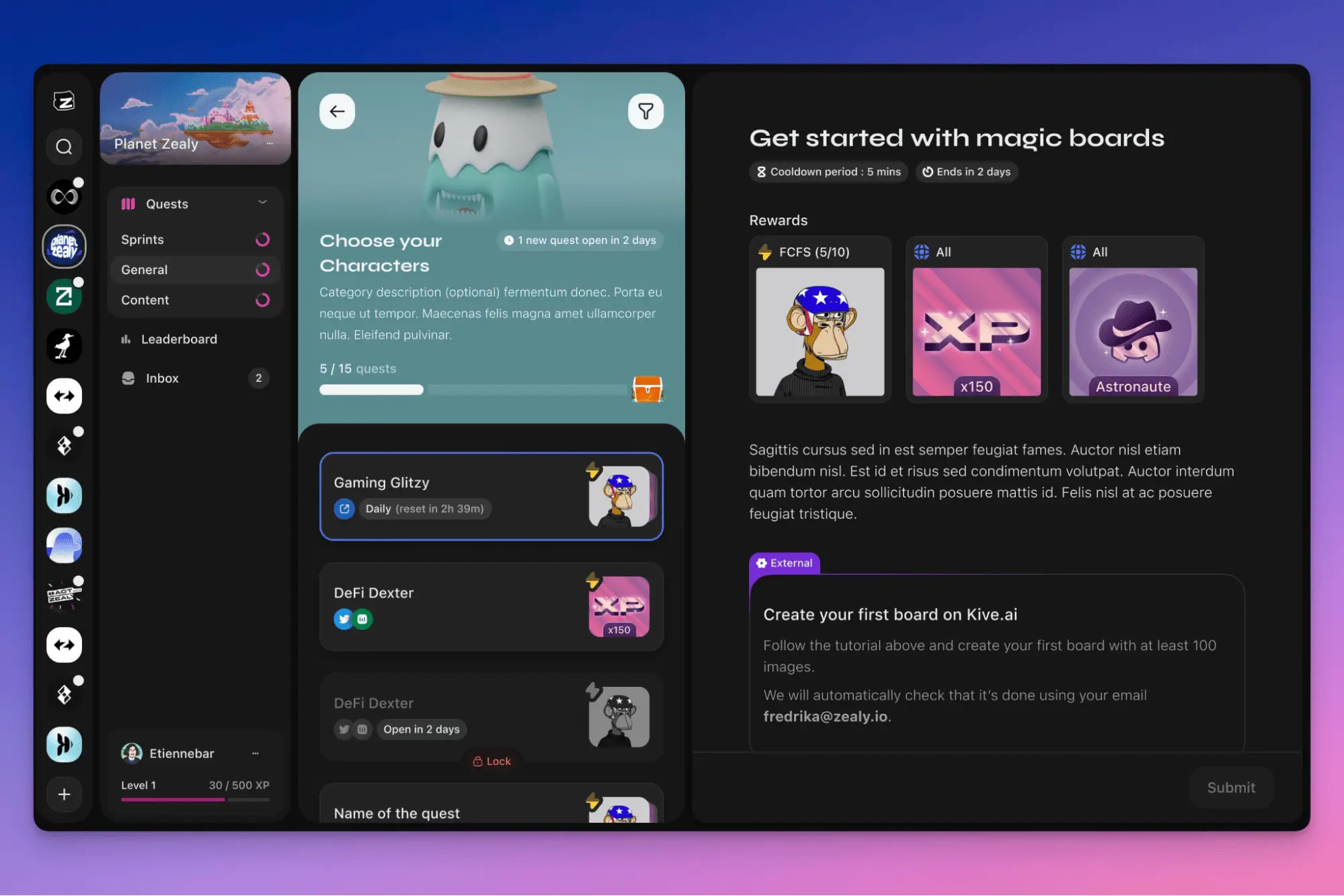 геймифицированная платформа Zealy — это геймифицированная платформа