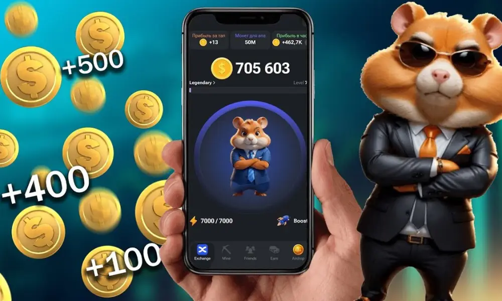 Hamster Kombat на телефоне
